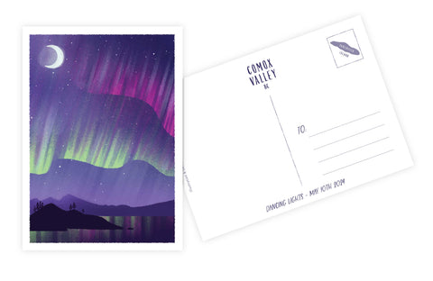 Postcard - Dancing Lights Heather Curtis