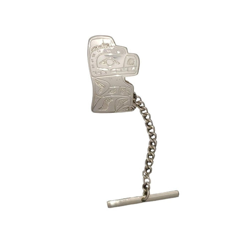 Tie Tack - Bear (Sterling Silver) Gilbert Pat