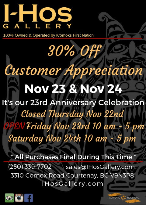 30% Off Everything* Online November 22nd - 24th Using IHOS23