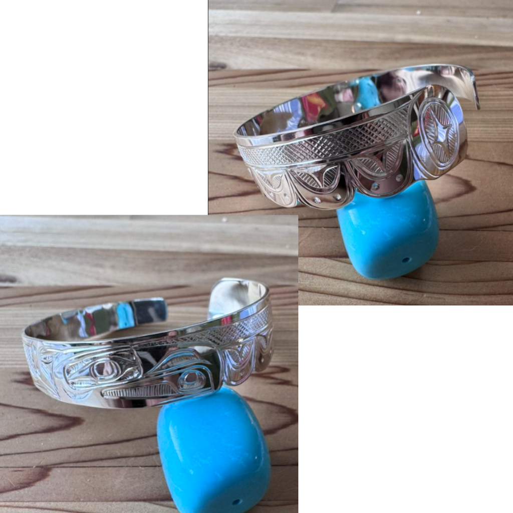 Bracelet - Raven in flight. In search of the light. (Sterling Silver) Corrine Hunt