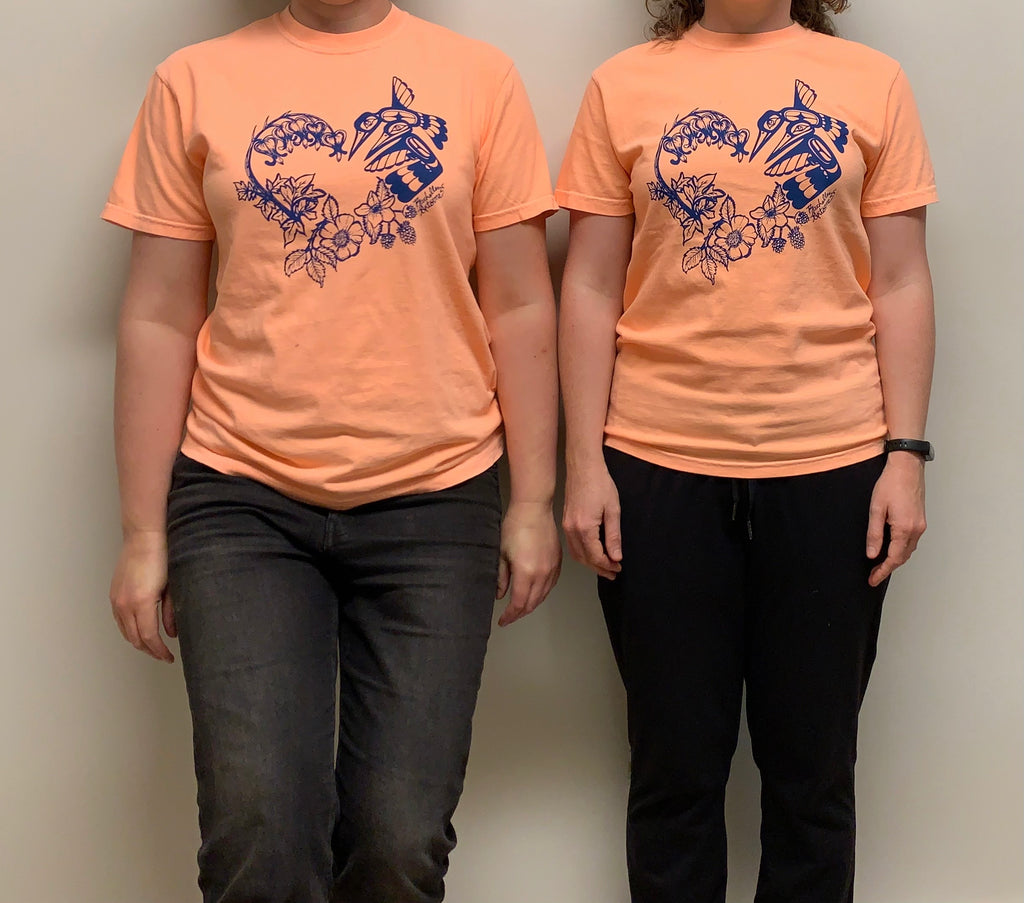 Orange T-Shirt - Hummingbird Heart (Adult) I-Hos Gallery