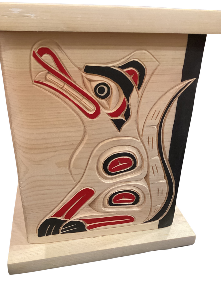 9" Bentwood Box (Tall) - Wolf Sarah Robertson