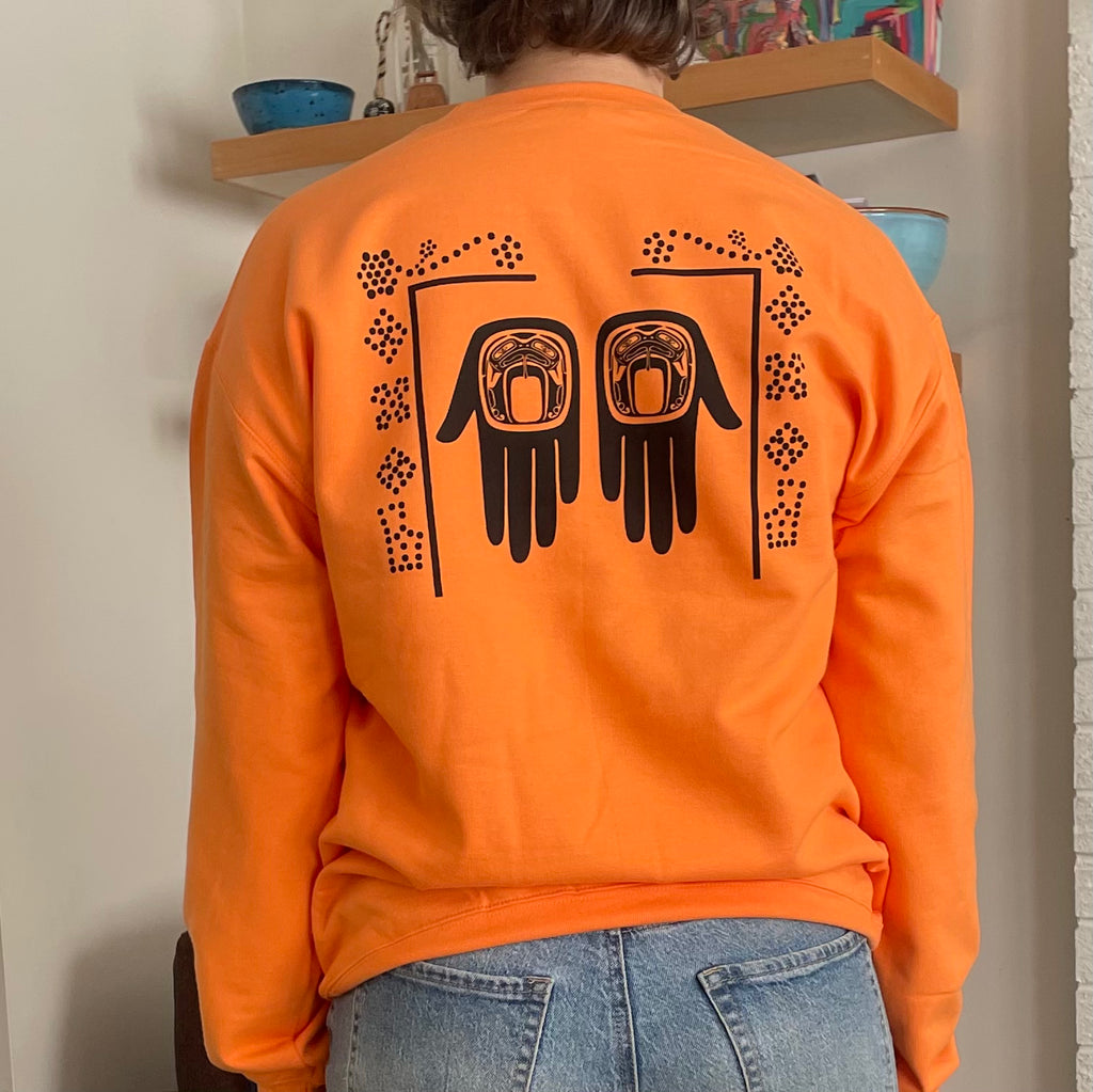 Orange Shirt Sweater - Jeanette La Berge I-Hos Gallery