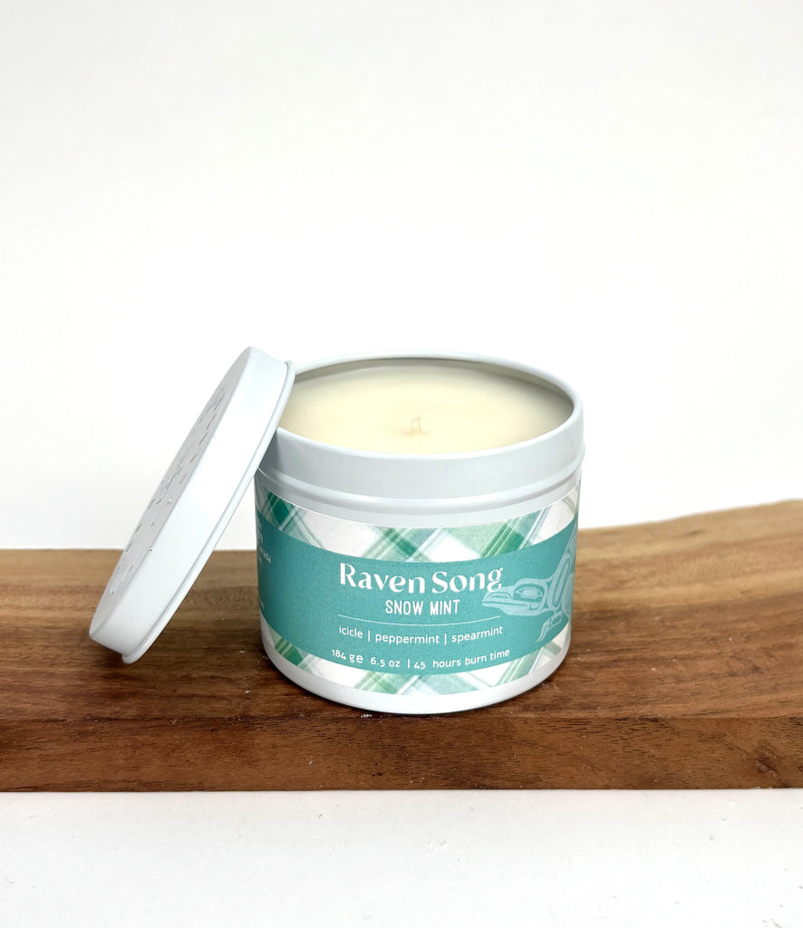 RavenSong Candle - Seasonal - Snow Mint Ravensong