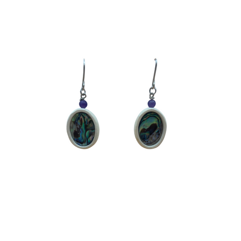 Earrings - Abalone & Devils Club Phil Anderson