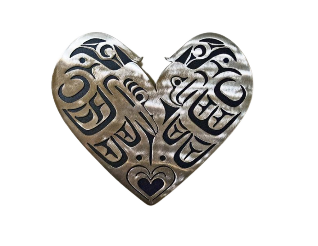 Wall Metal Art - Lovebirds Harold Alfred