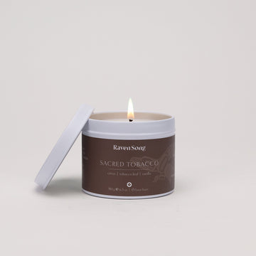 RavenSong Candle - Sacred Tobacco Ravensong