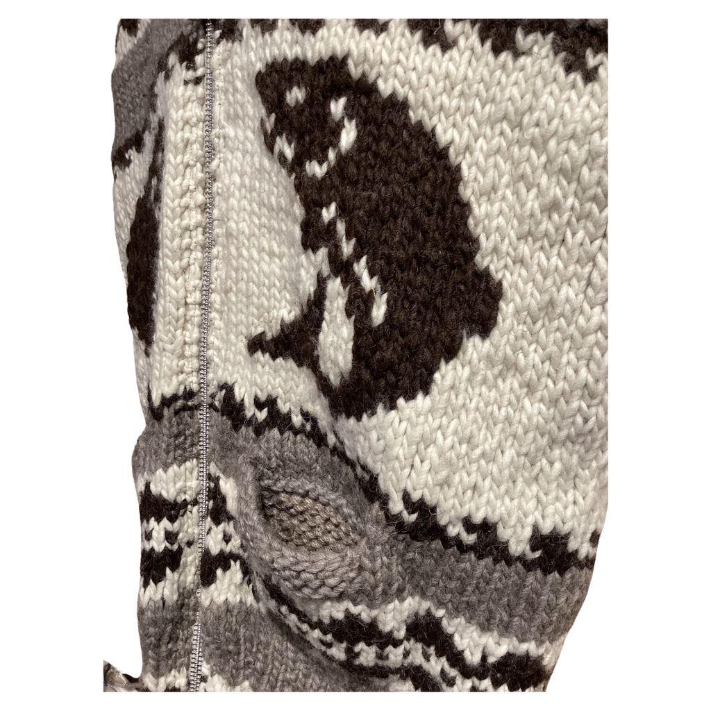 Salmon and Eagle Cowichan Knit Vest Dale Edwards