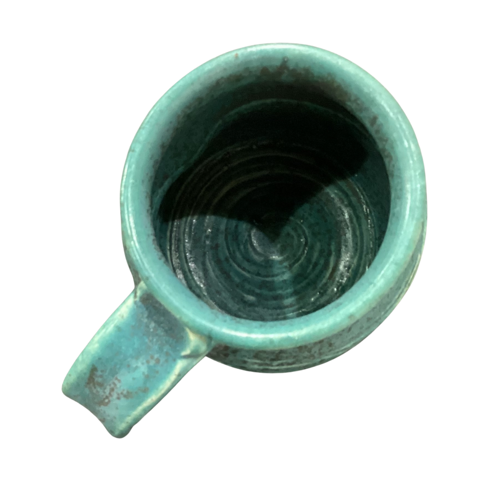 Ceramic Mug - Teal with handle Jenja McIntyre