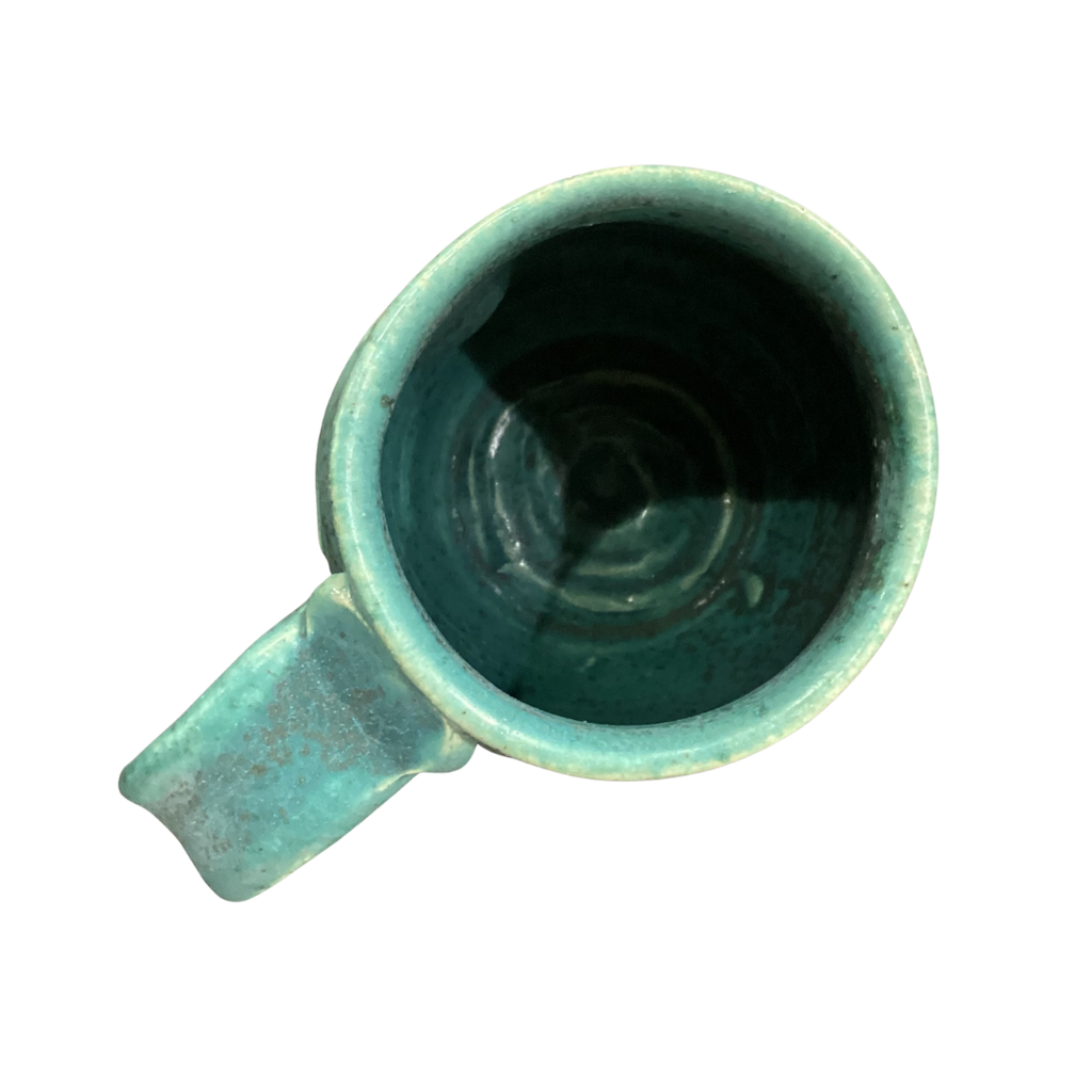 Ceramic Mug - Teal with handle Jenja McIntyre