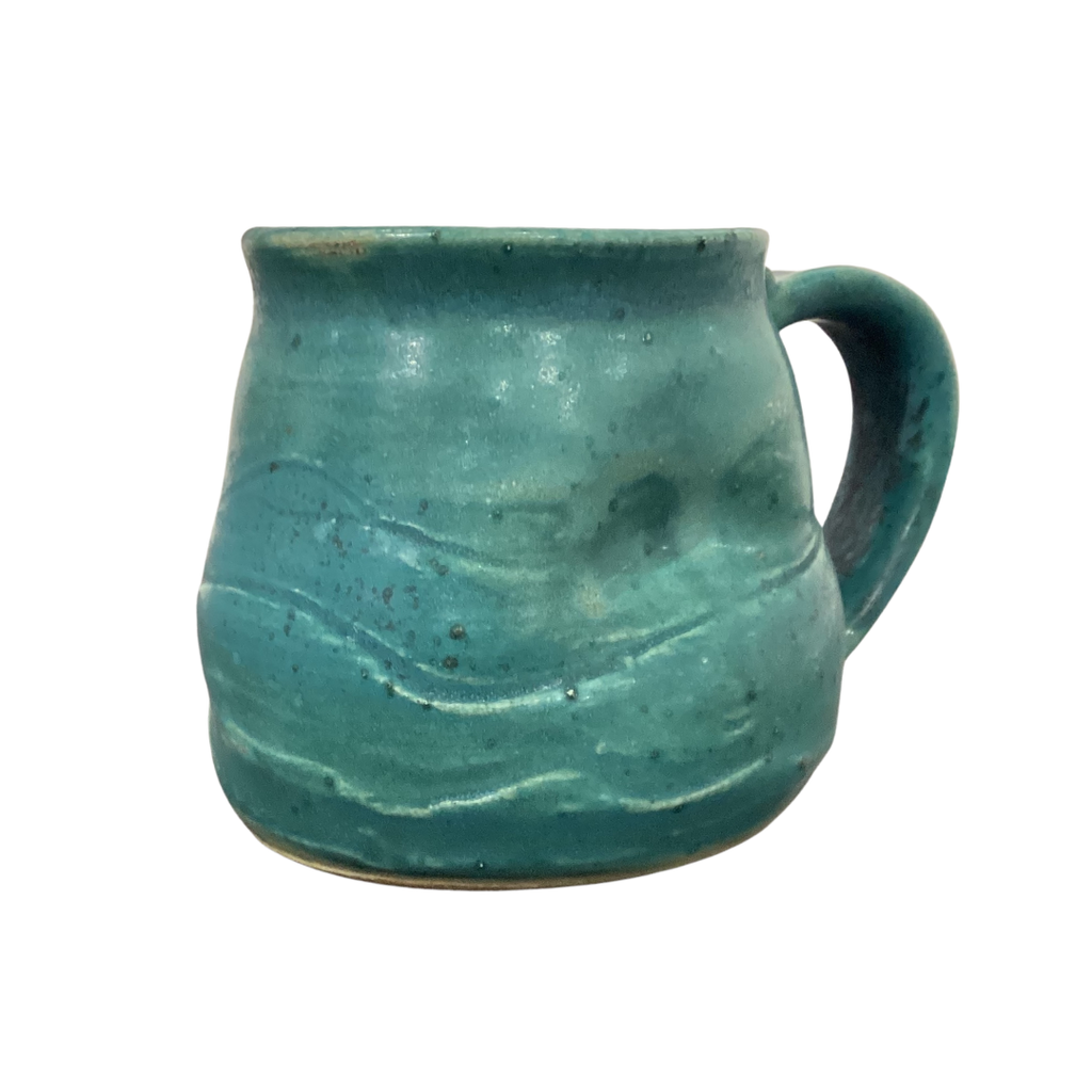 Ceramic Mug - Teal with handle Jenja McIntyre
