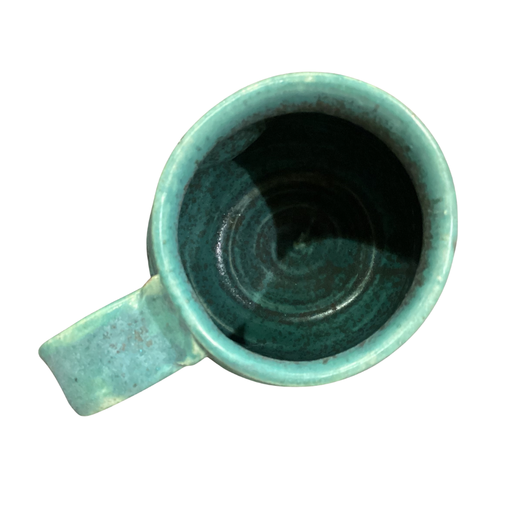 Ceramic Mug - Teal with handle Jenja McIntyre