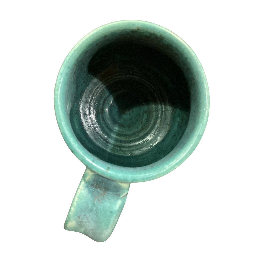 Ceramic Mug - Teal with handle Jenja McIntyre