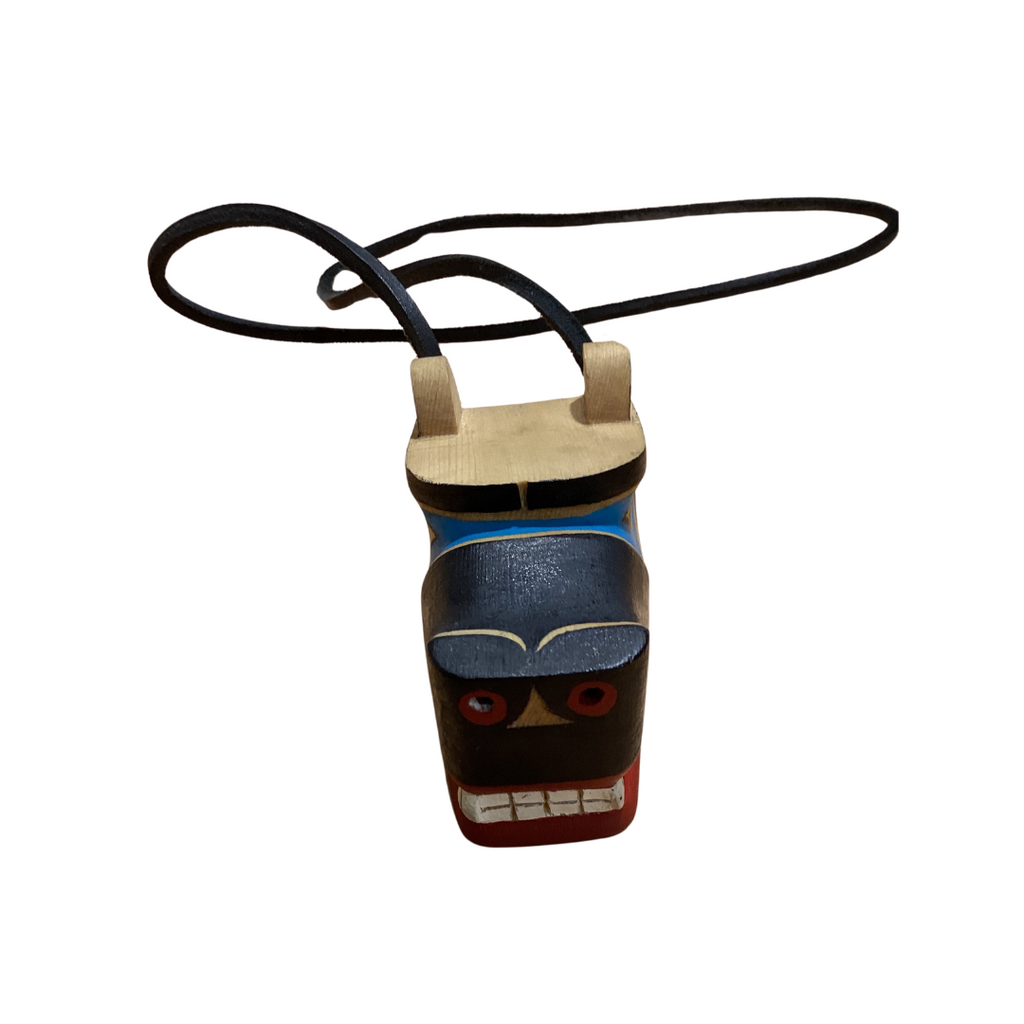 Carved Wolf Necklace Wilson George