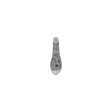 Pendant - Orca Spoon (Sterling Silver & Topaz) Chris Cook