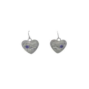 Earrings - Eagle (Sterling Silver & Amethyst) Chris Cook