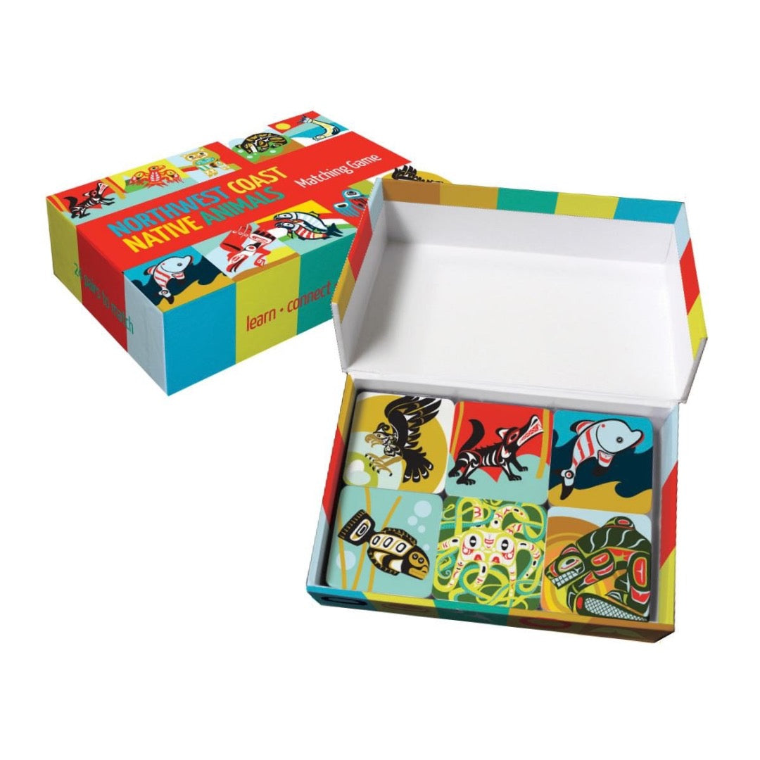 Game - Northwest Coast Native Animals Matching Assorted Artists – I-Hos