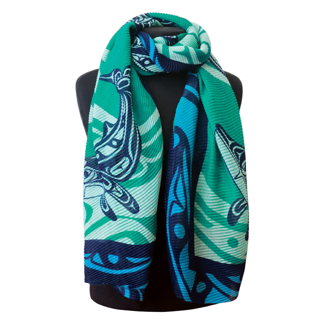 Native Eco Scarf Designed by indigenous artists recycled materials