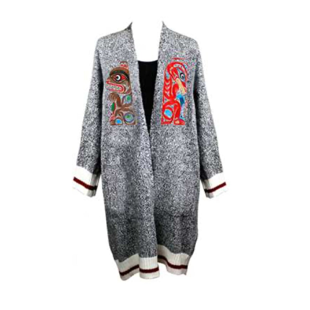 Cardigan Sweaters - Indigenous Coast Salish Designs – I-Hos Gallery