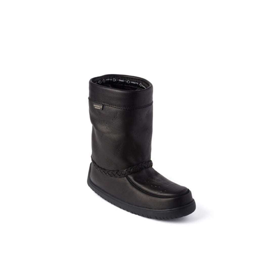 Women s Half Tamarack Mukluk Black Brown Waterproof Indigenous Leather I Hos Gallery